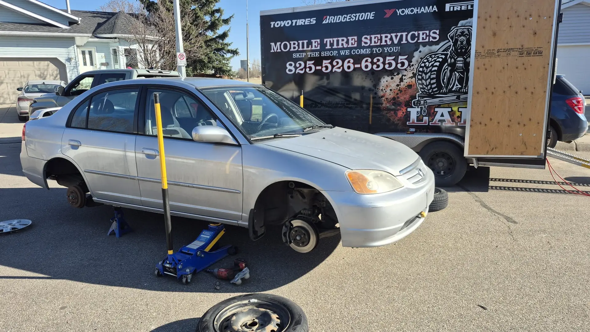 Mobile tire service in Edmonton